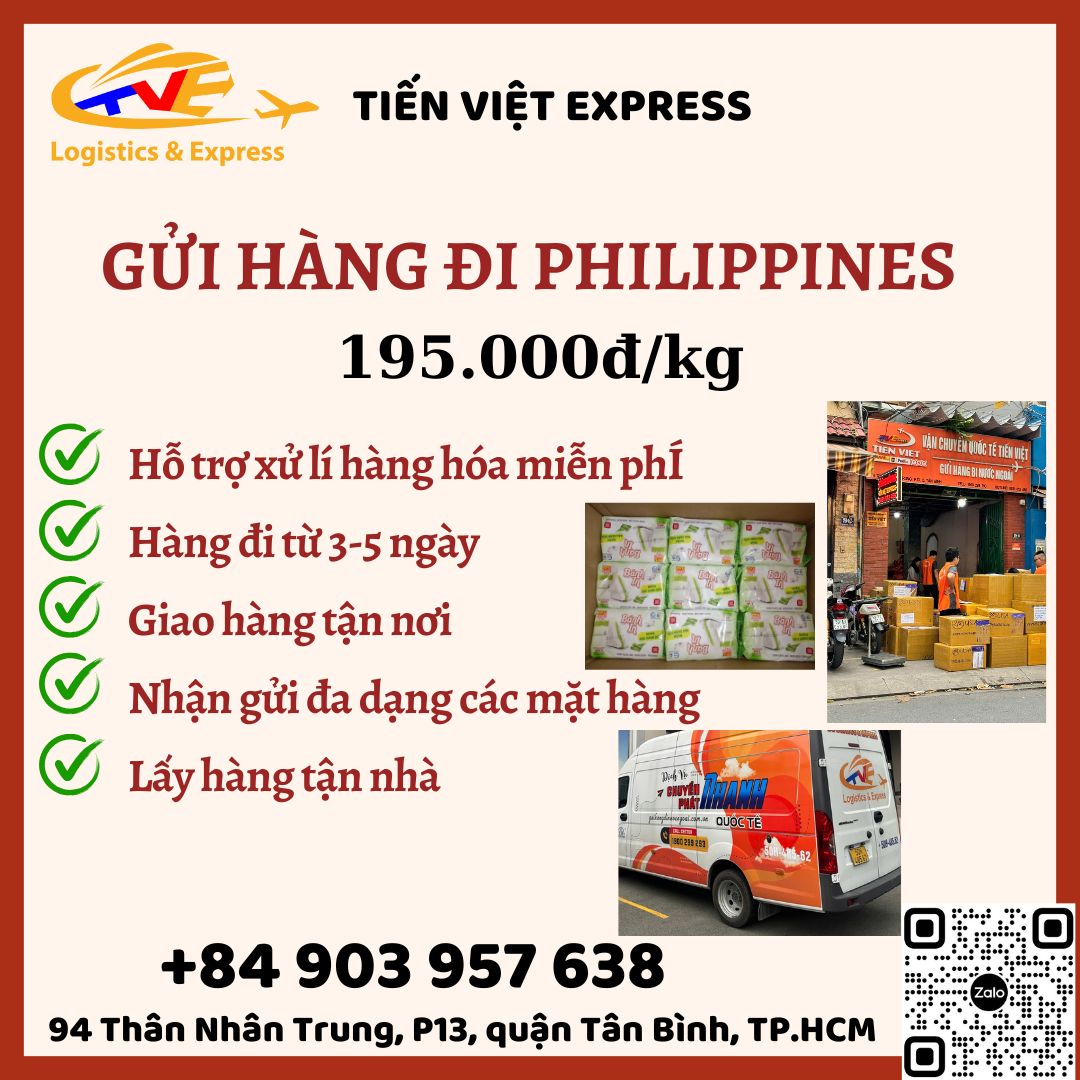 Gửi hàng đi Philippines - Tiến Việt Express